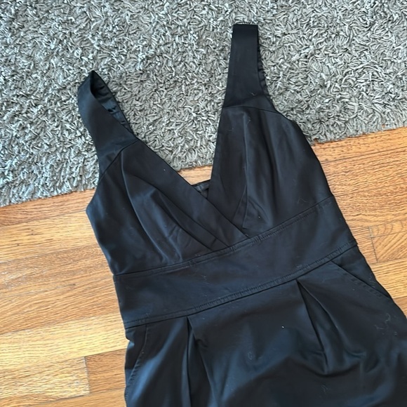 Express Design Studio Black Cocktail Dress V Neck Size 2 - Picture 2 of 13